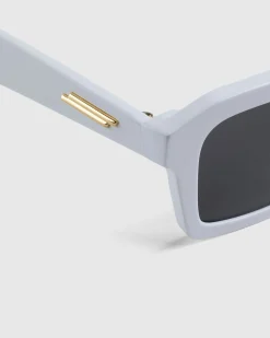 Cheap Bottega Veneta Classic Square Sunglasses White/White/Grey white-white-grey