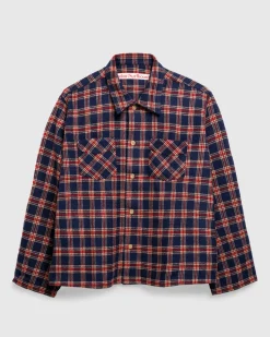 Online Stockholm Surfboard Club Club Overshirt Red Blue Check redbluecheck