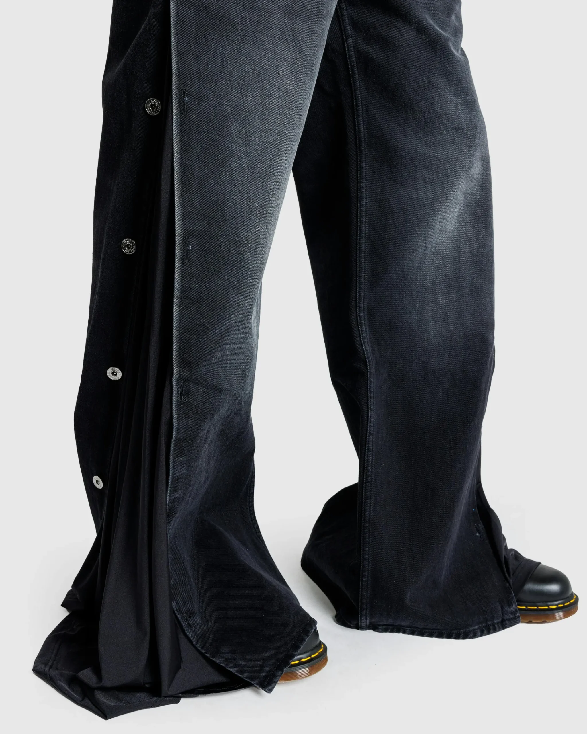 Cheap Y/Project Collapsed Waist Jeans Faded Black/Black fadedblack/black