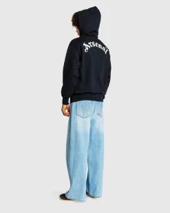 Shop Aries Column Hoodie black