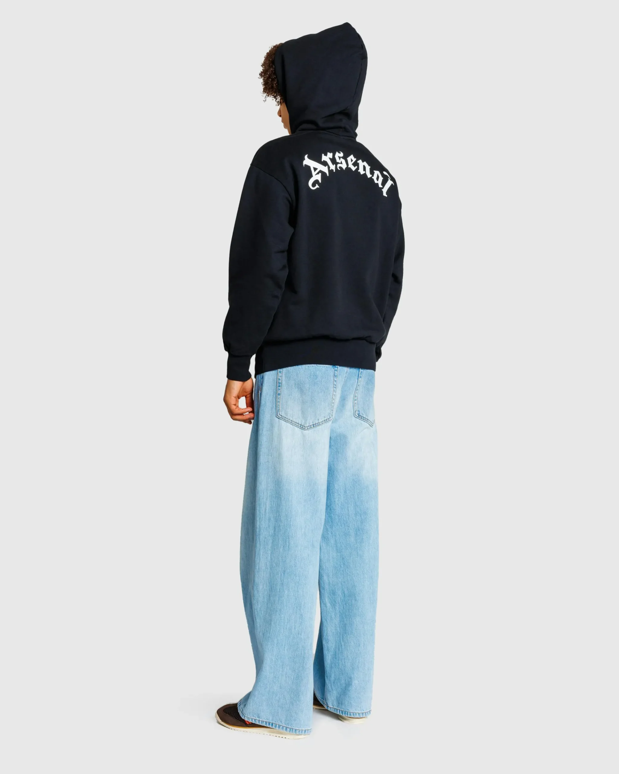 Shop Aries Column Hoodie black