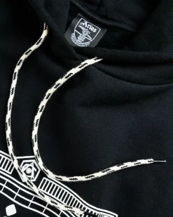 Shop Aries Column Hoodie black