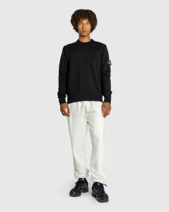 Discount Stone Island Compass Logo Badge Sweater black