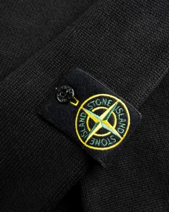 Discount Stone Island Compass Logo Badge Sweater black
