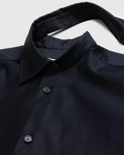 Store J.W. Anderson Contrast Patch Pocket Oversized Shirt Navy blue