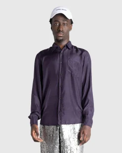 Flash Sale Dries van Noten Corbino Shirt Dark Purple darkpurple
