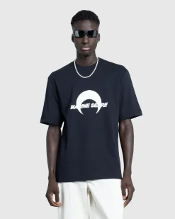 Outlet Marine Serre Cotton Jersey Loose Fit T-Shirt black