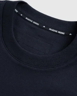 Outlet Marine Serre Cotton Jersey Loose Fit T-Shirt black