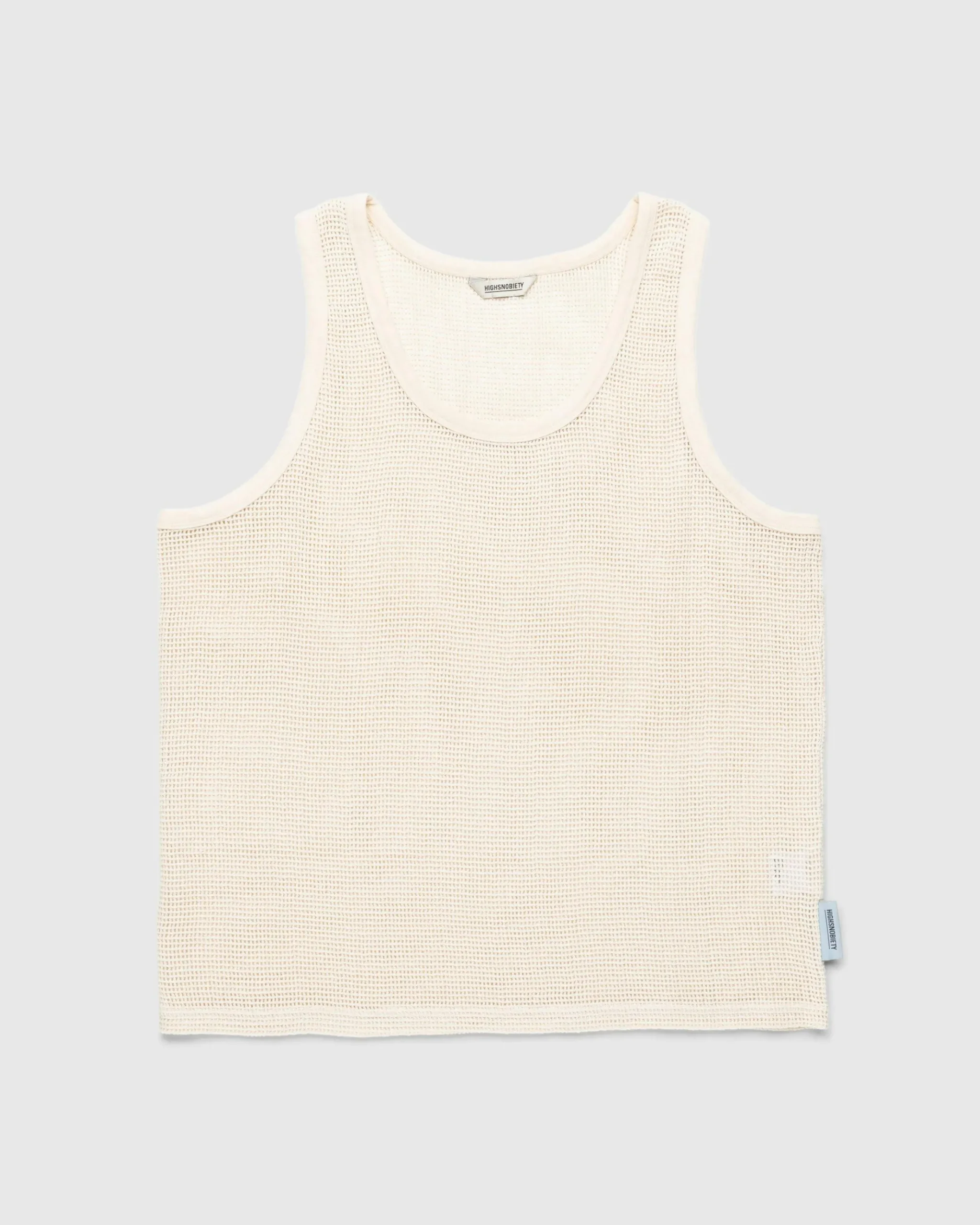 Cheap Highsnobiety Cotton Mesh Knit Tank Top eggshell