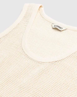 Cheap Highsnobiety Cotton Mesh Knit Tank Top eggshell