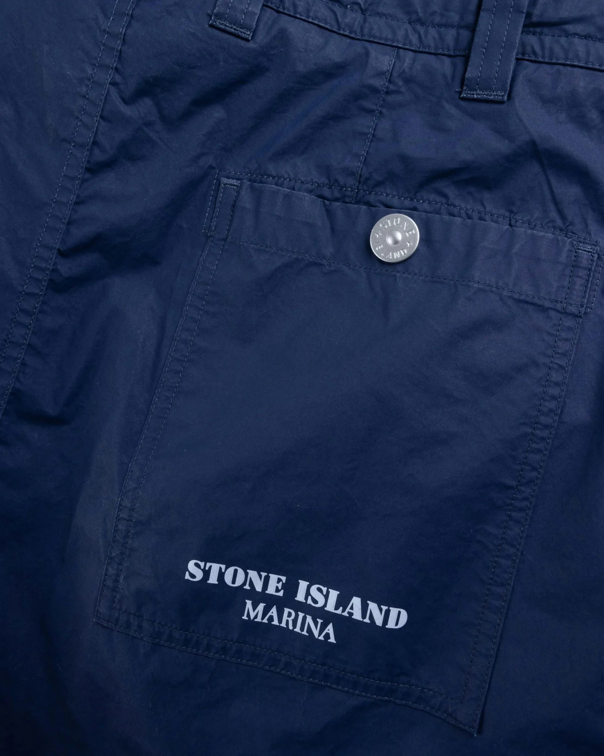 New Stone Island Cotton Pants Royal Blue royalblue