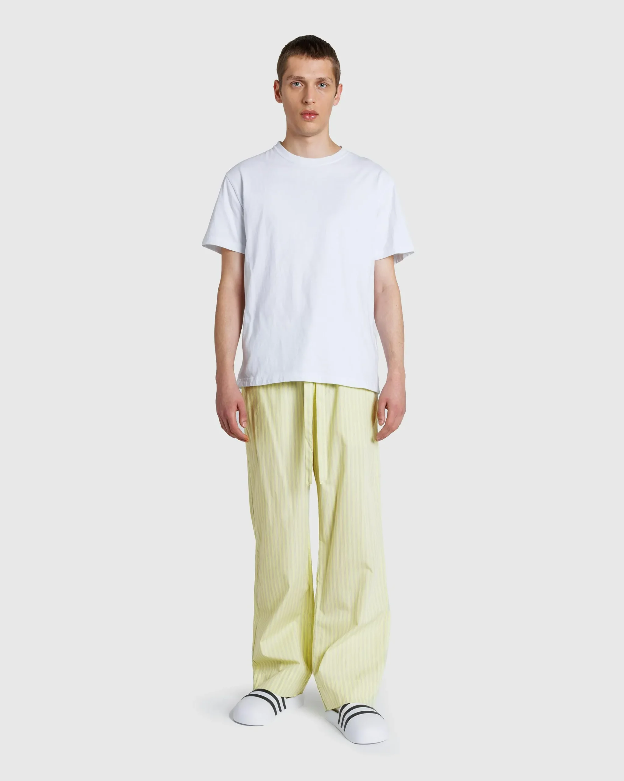 Online Tekla Cotton Poplin Pyjamas Pants Light Moss Stripes lightmossstripes