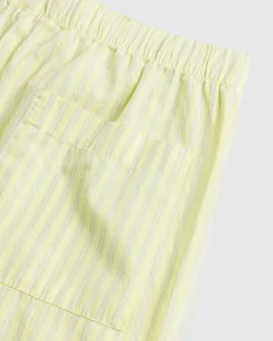 Online Tekla Cotton Poplin Pyjamas Pants Light Moss Stripes lightmossstripes