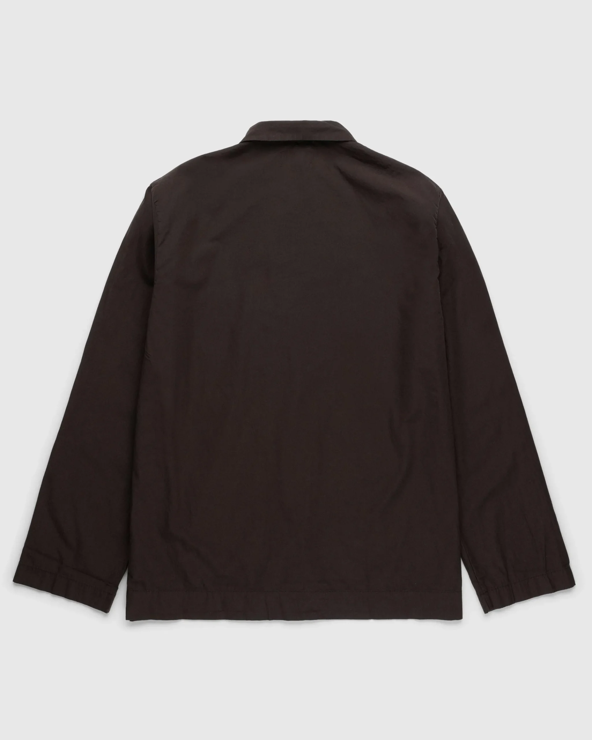 Hot Tekla Cotton Poplin Pyjamas Shirt coffee