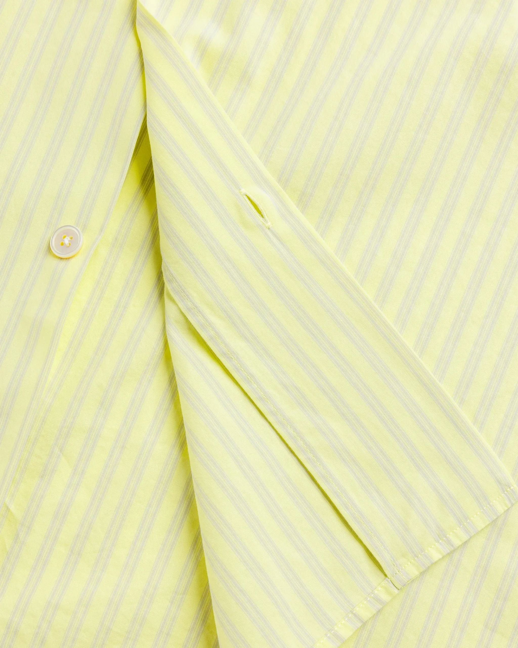 Best Sale Tekla Cotton Poplin Pyjamas Shirt Light Moss Stripes lightmossstripes