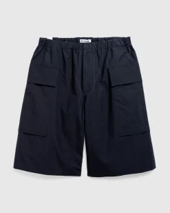 Shop Jil Sander Cotton Trouser Short black