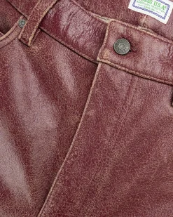Best Sale Guess USA Crackle Leather Shorts Petite Syrah Multi f5f7