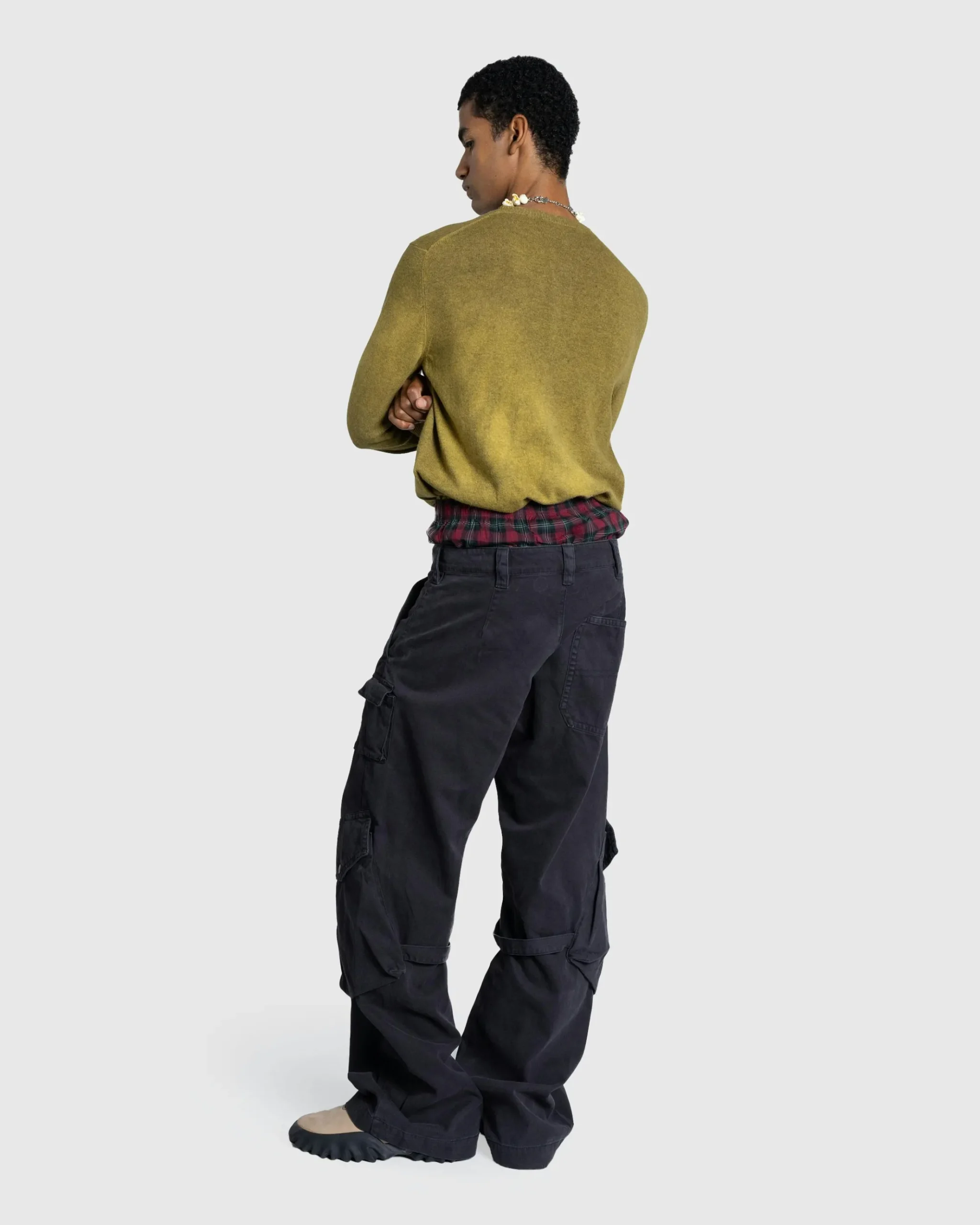 New Acne Studios Crew Neck Cardigan Golden Brown goldenbrown