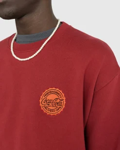 Flash Sale Highsnobiety Crewneck Burgundy red