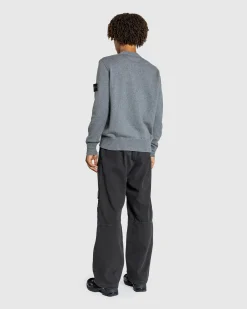 Shop Stone Island Crewneck Sweater Melange Grey melangegrey