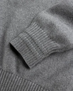 Shop Stone Island Crewneck Sweater Melange Grey melangegrey