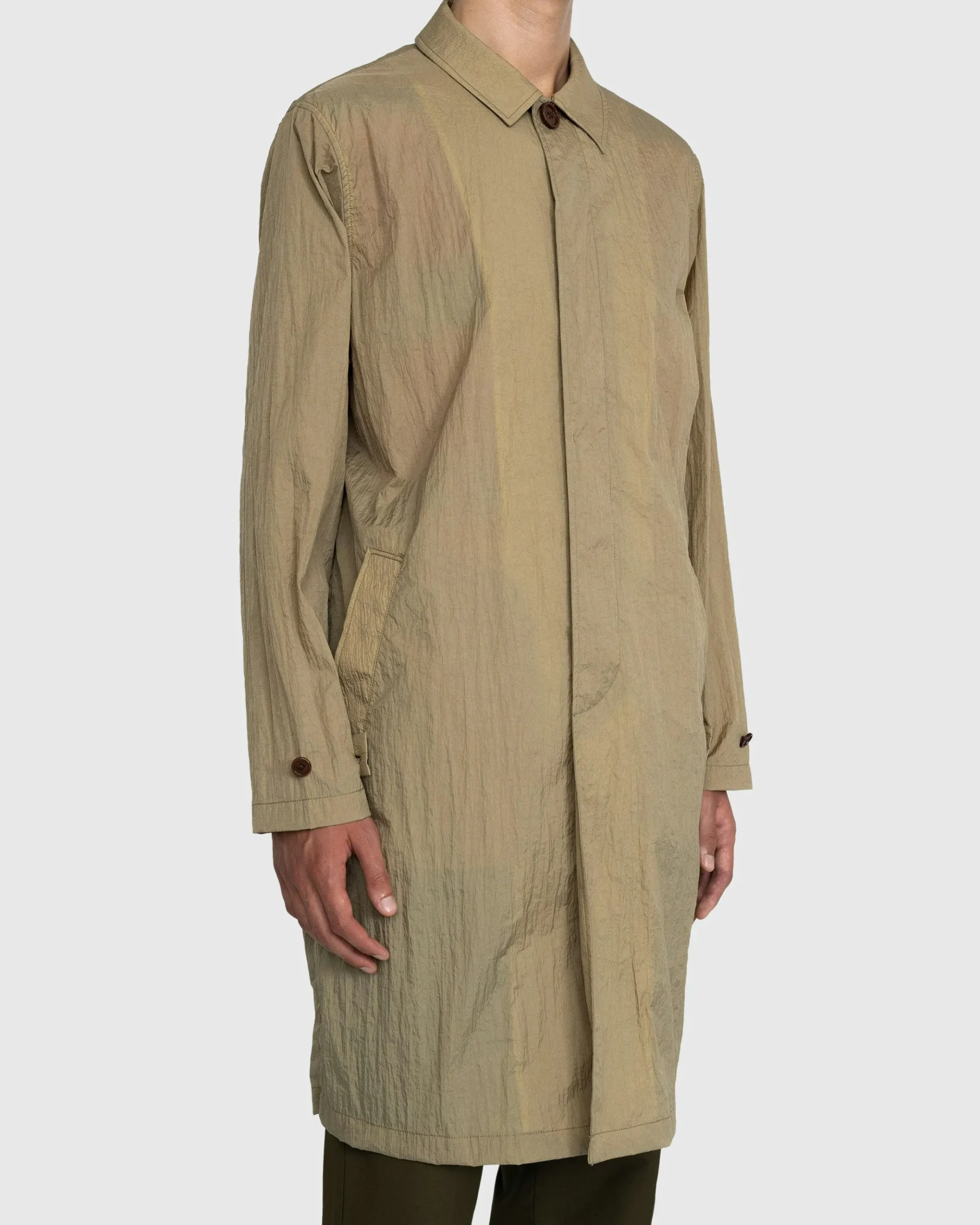 Sale Highsnobiety Crinkle Nylon Mac camel