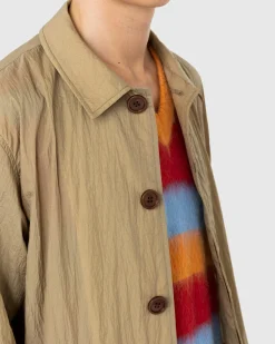 Sale Highsnobiety Crinkle Nylon Mac camel