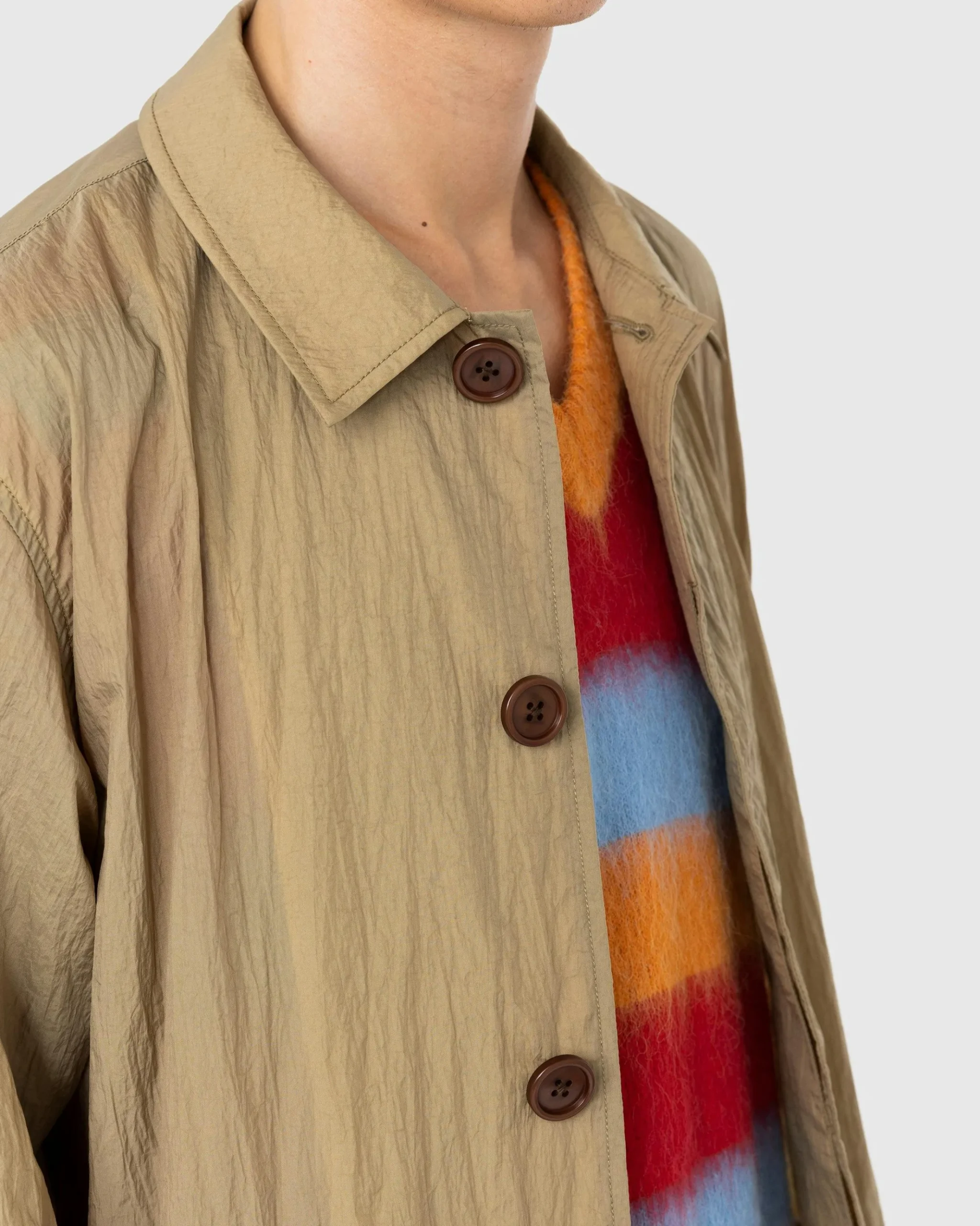 Sale Highsnobiety Crinkle Nylon Mac camel