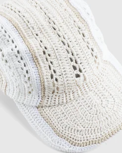 Flash Sale SSU Crochet Baseball Cap Angel Ivory angelivory