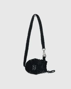 Shop SSU Crochet Mesh Crossbody Bag black