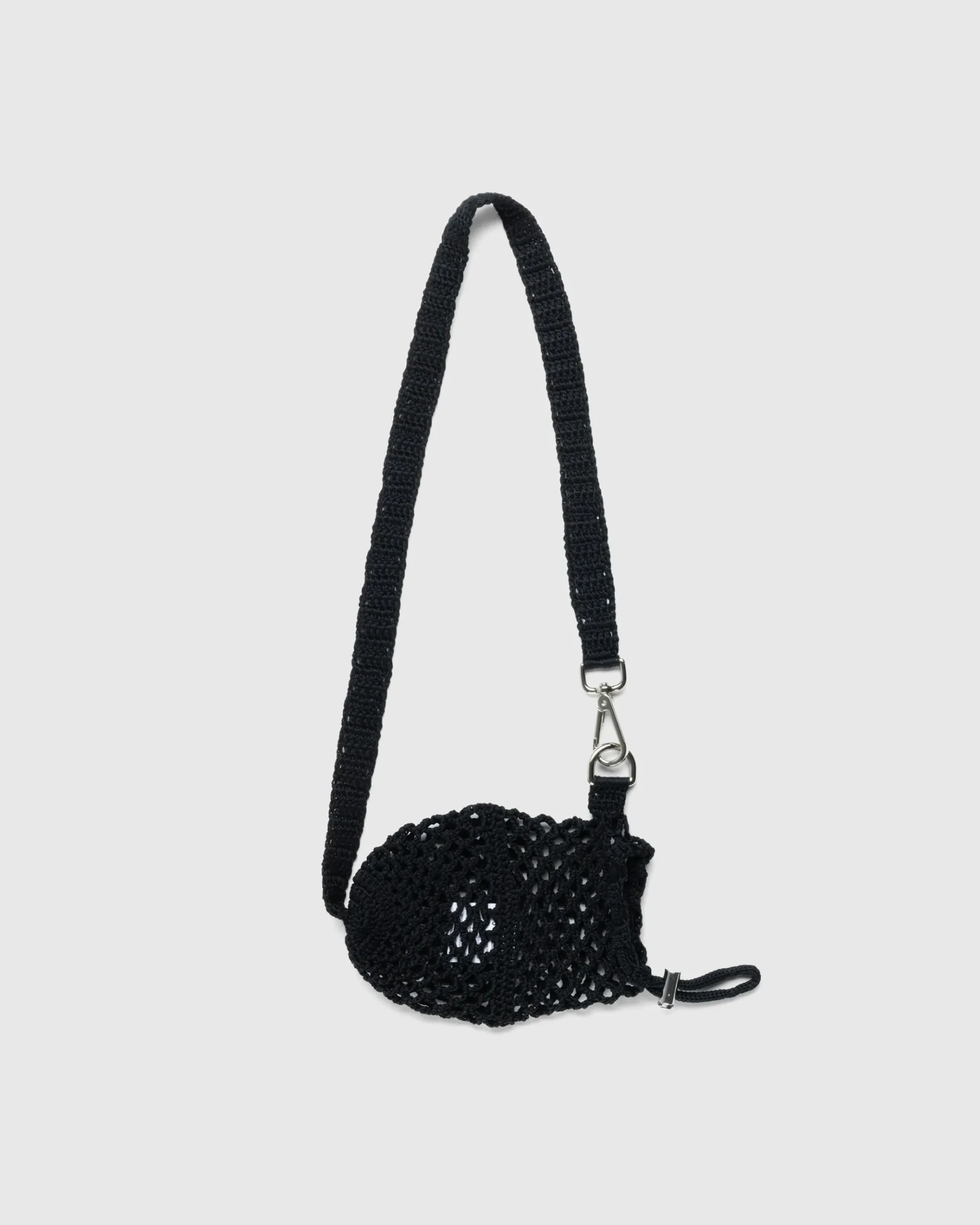 Shop SSU Crochet Mesh Crossbody Bag black