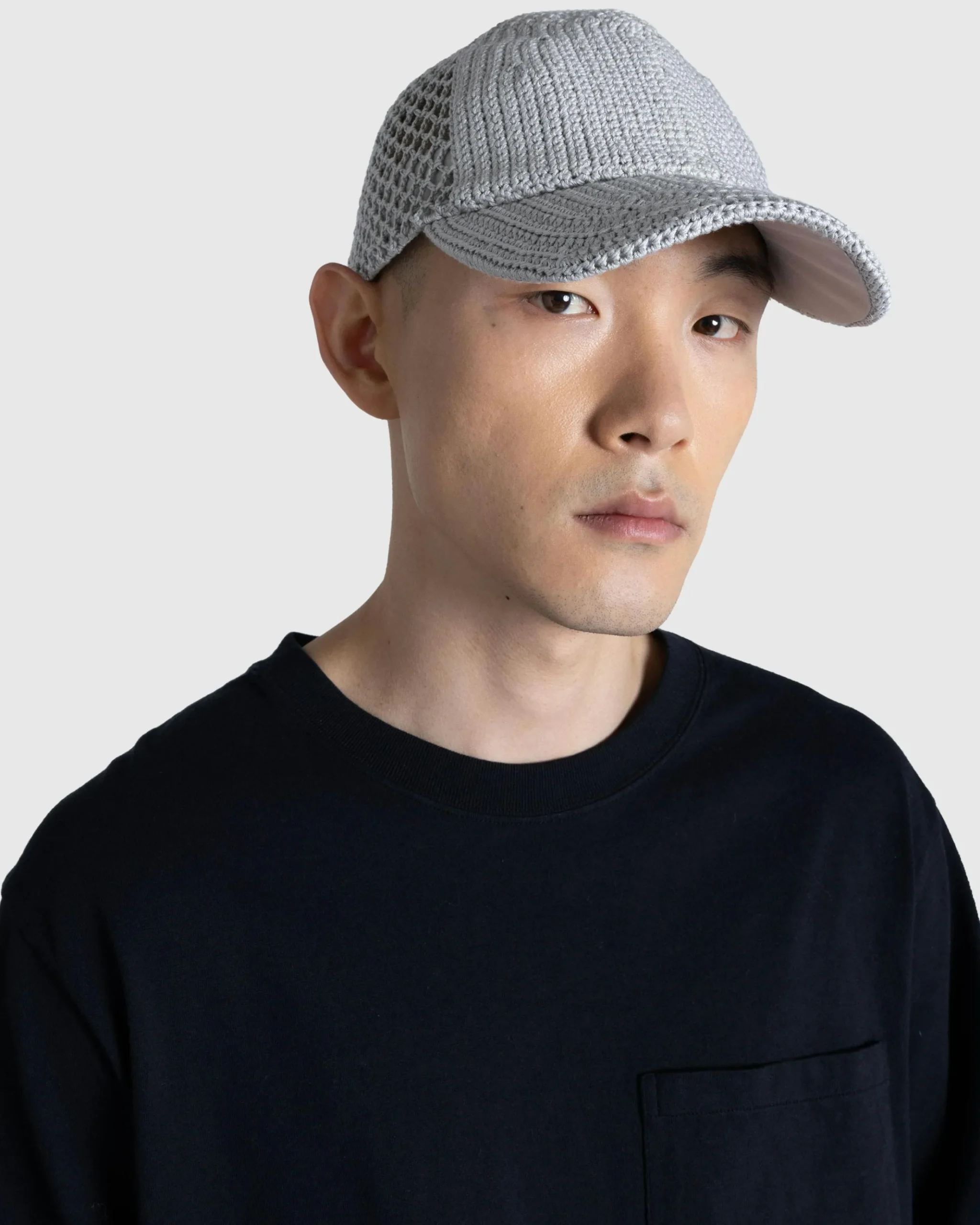 Sale SSU Crochet Trucker Hat Ice Grey icegrey