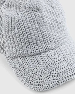 Sale SSU Crochet Trucker Hat Ice Grey icegrey