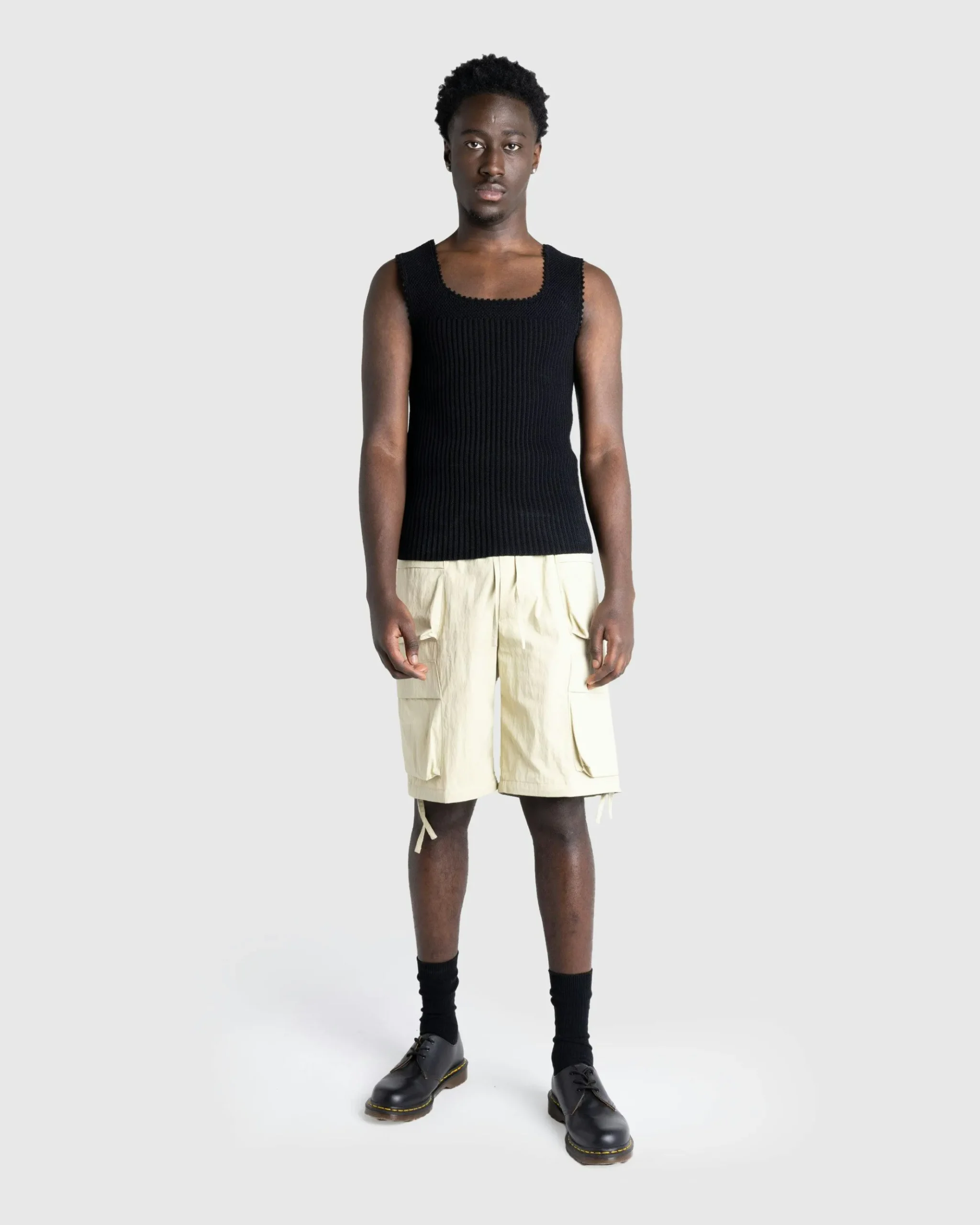 Shop Martine Rose Crochet Vest black