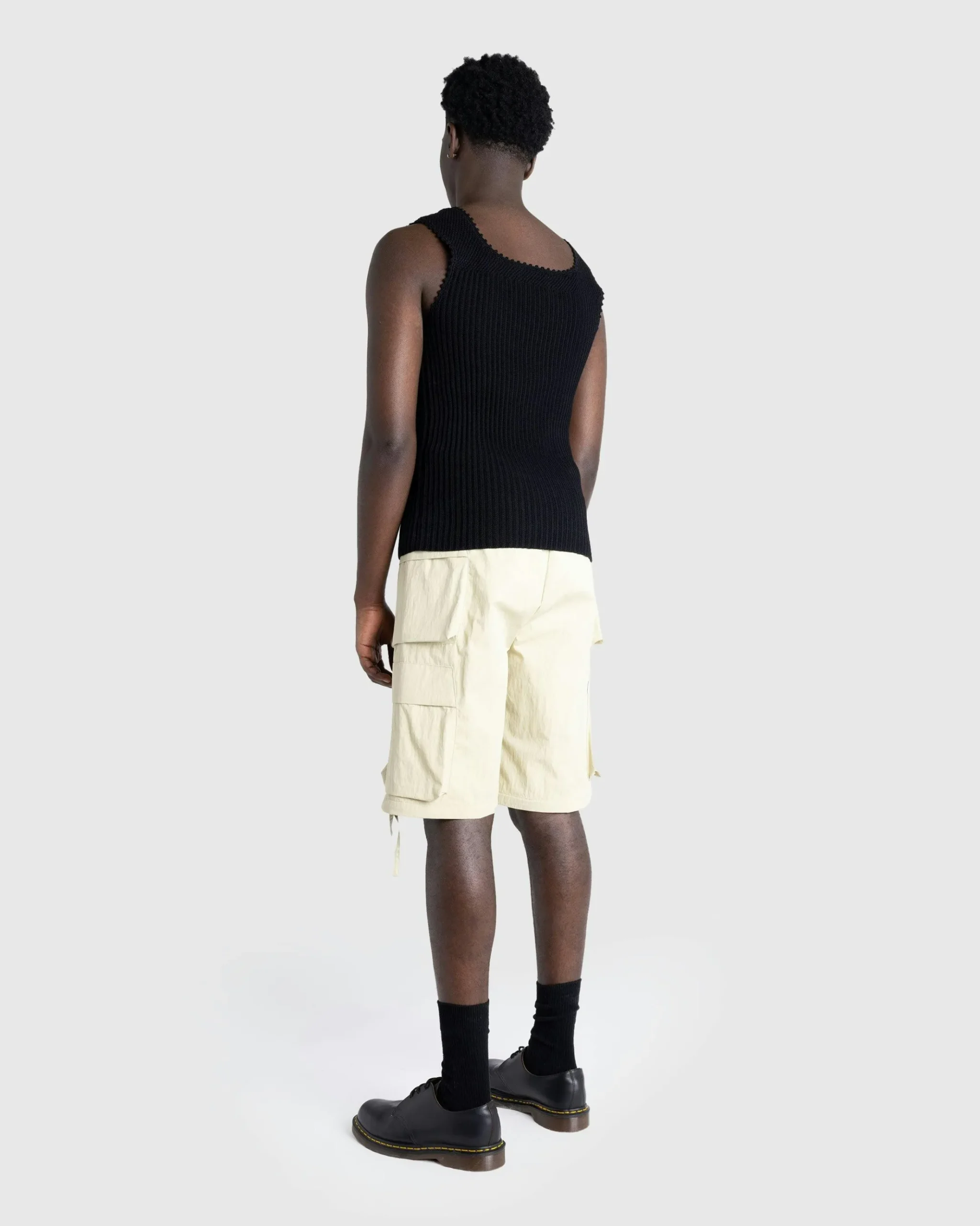 Shop Martine Rose Crochet Vest black