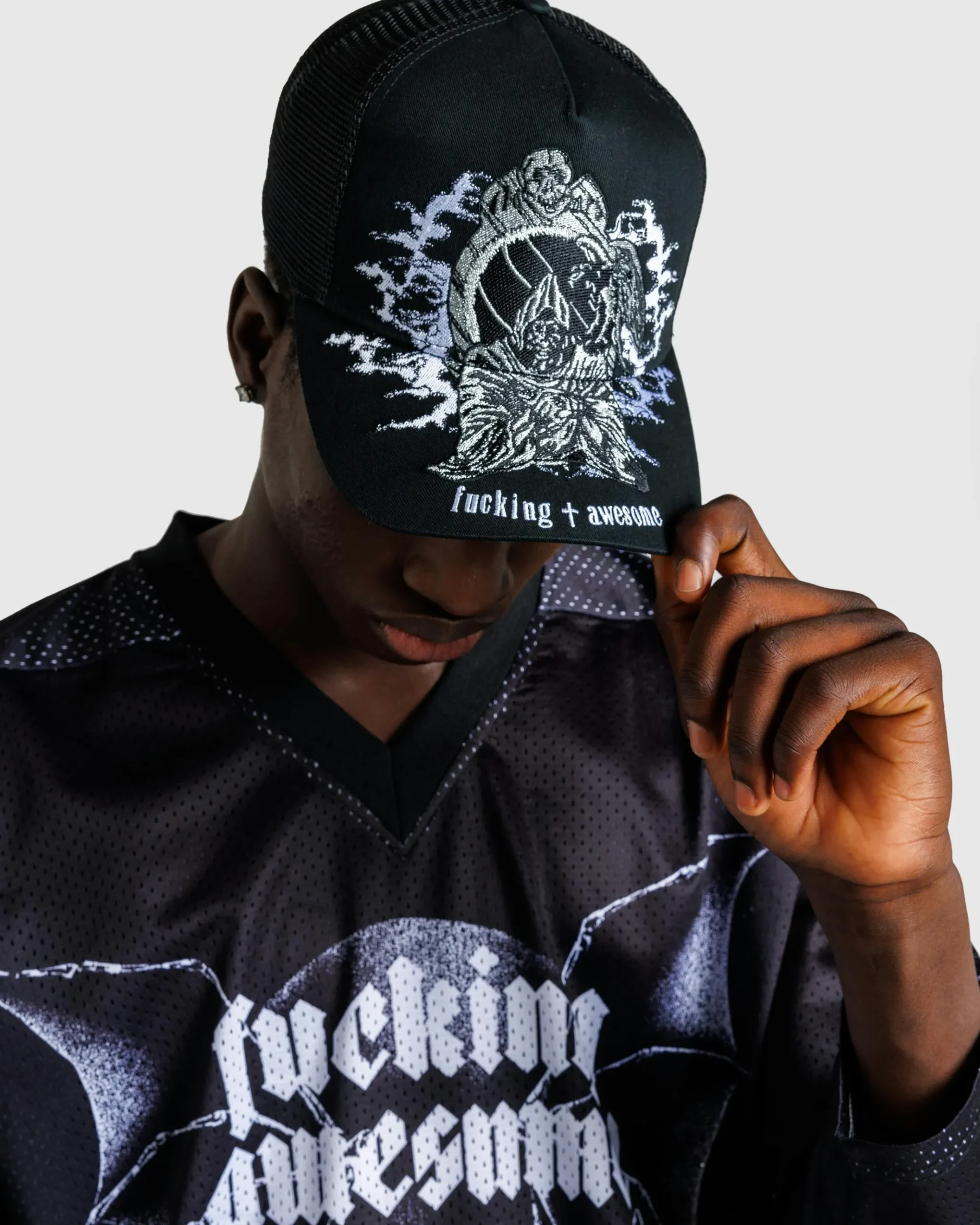 Outlet Fucking Awesome Demon Trucker black