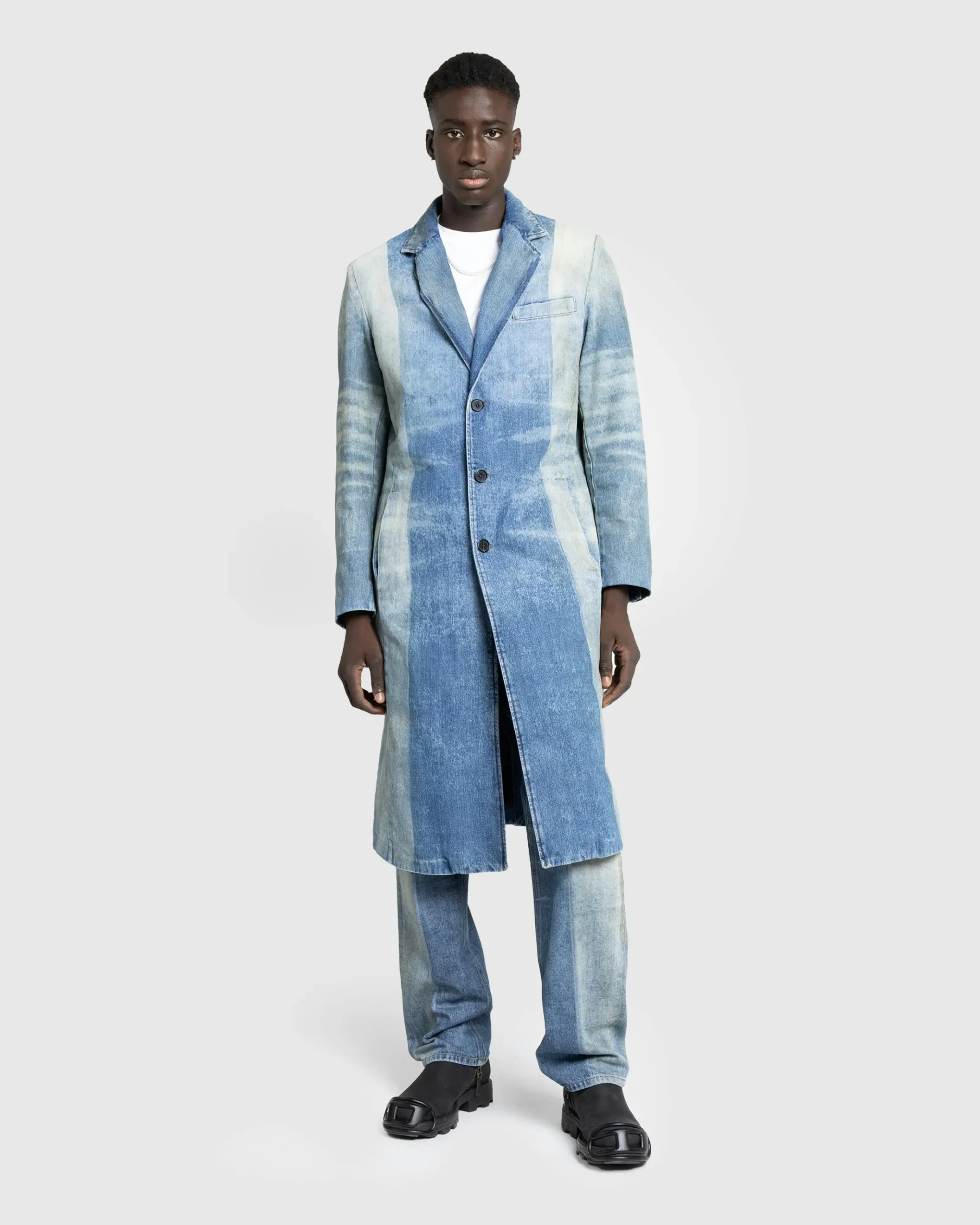 Fashion Diesel Denim Coat Medium blue