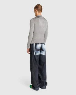 Clearance Jean Paul Gaultier Denim Pant Printed "Body Marinière" Vintage Black/White vintageblack/white/white