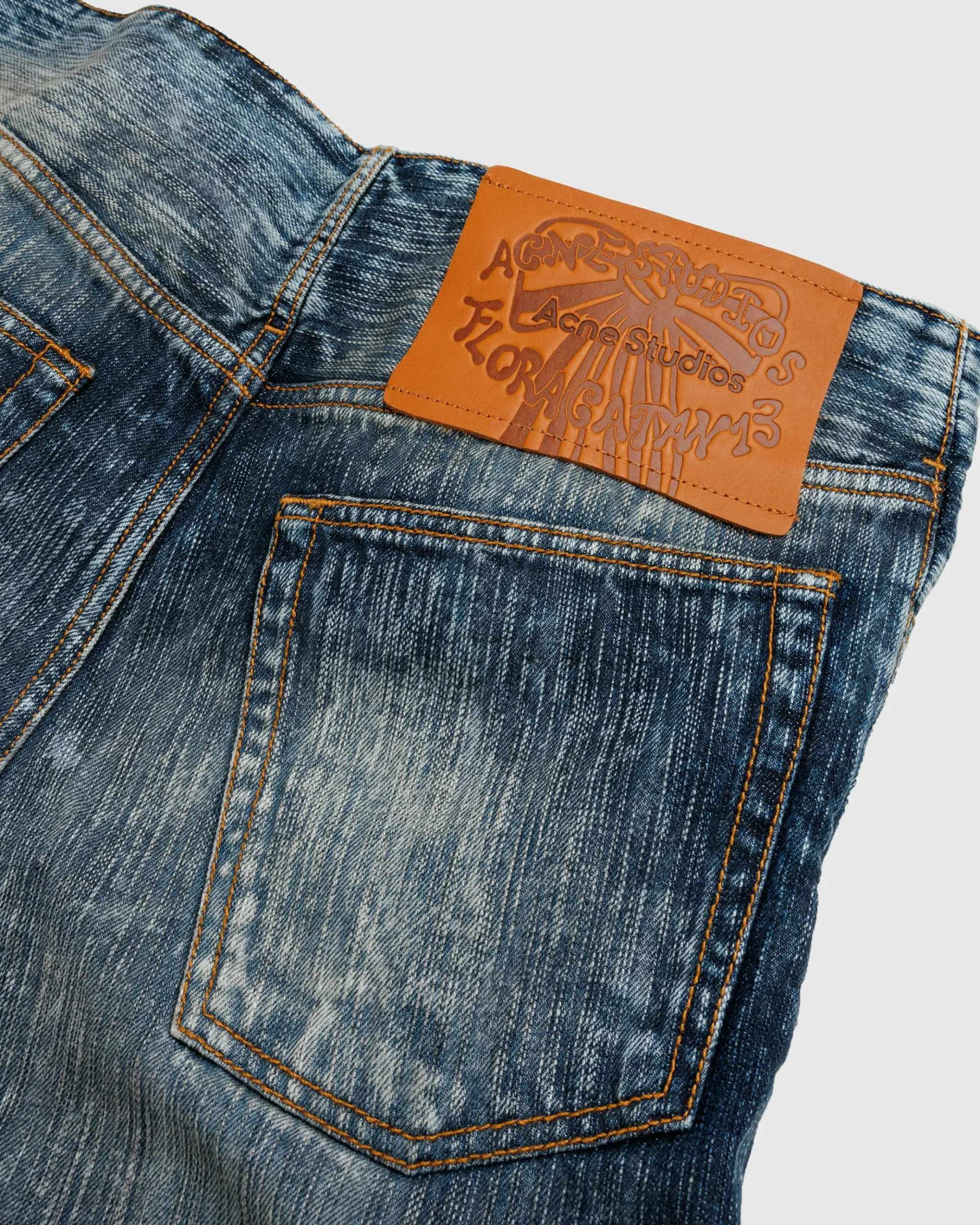 Clearance Acne Studios Denim Trousers Stone Grey stonegrey