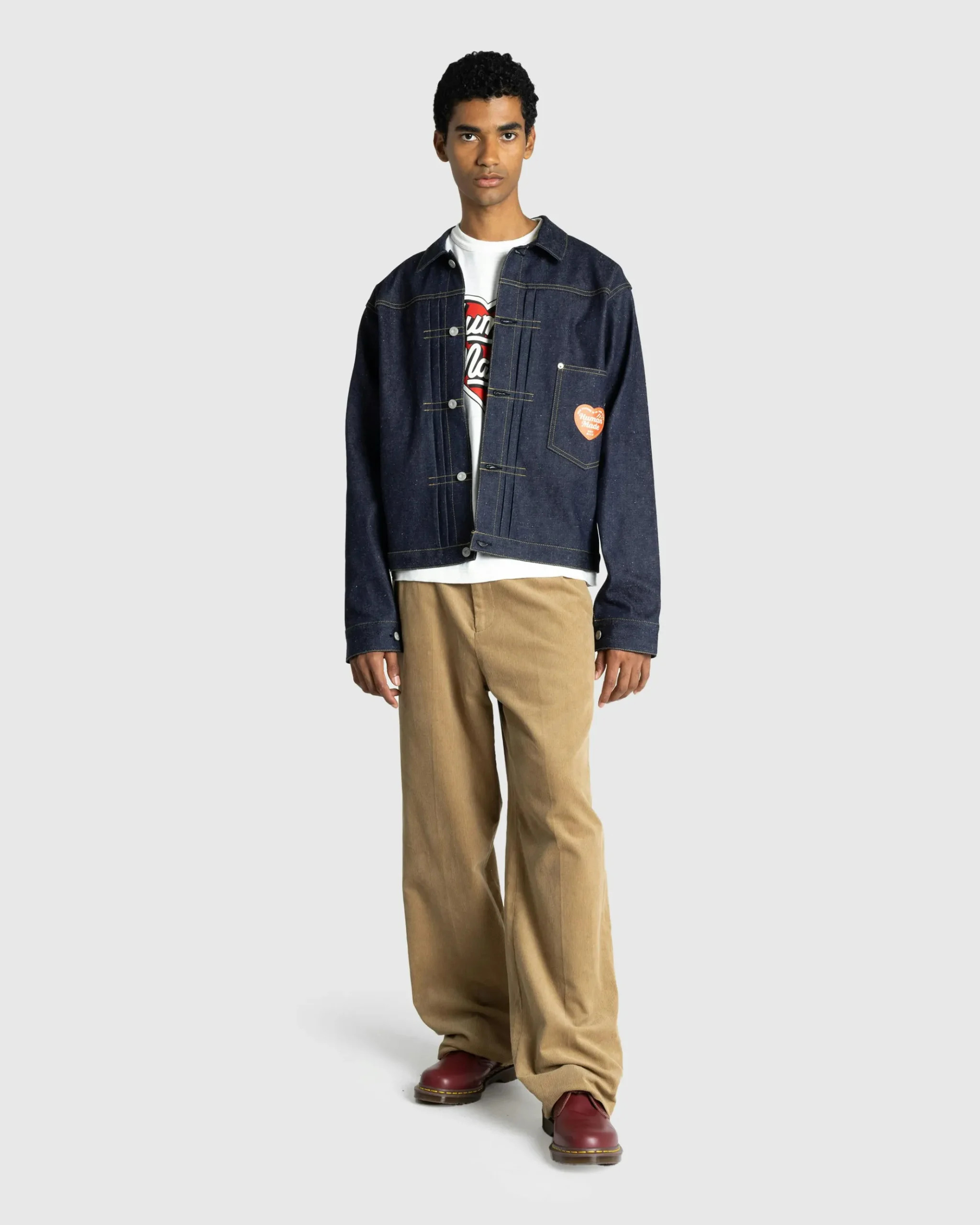 Online Human Made Denim Work Jacket Rigid indigo