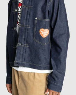 Online Human Made Denim Work Jacket Rigid indigo