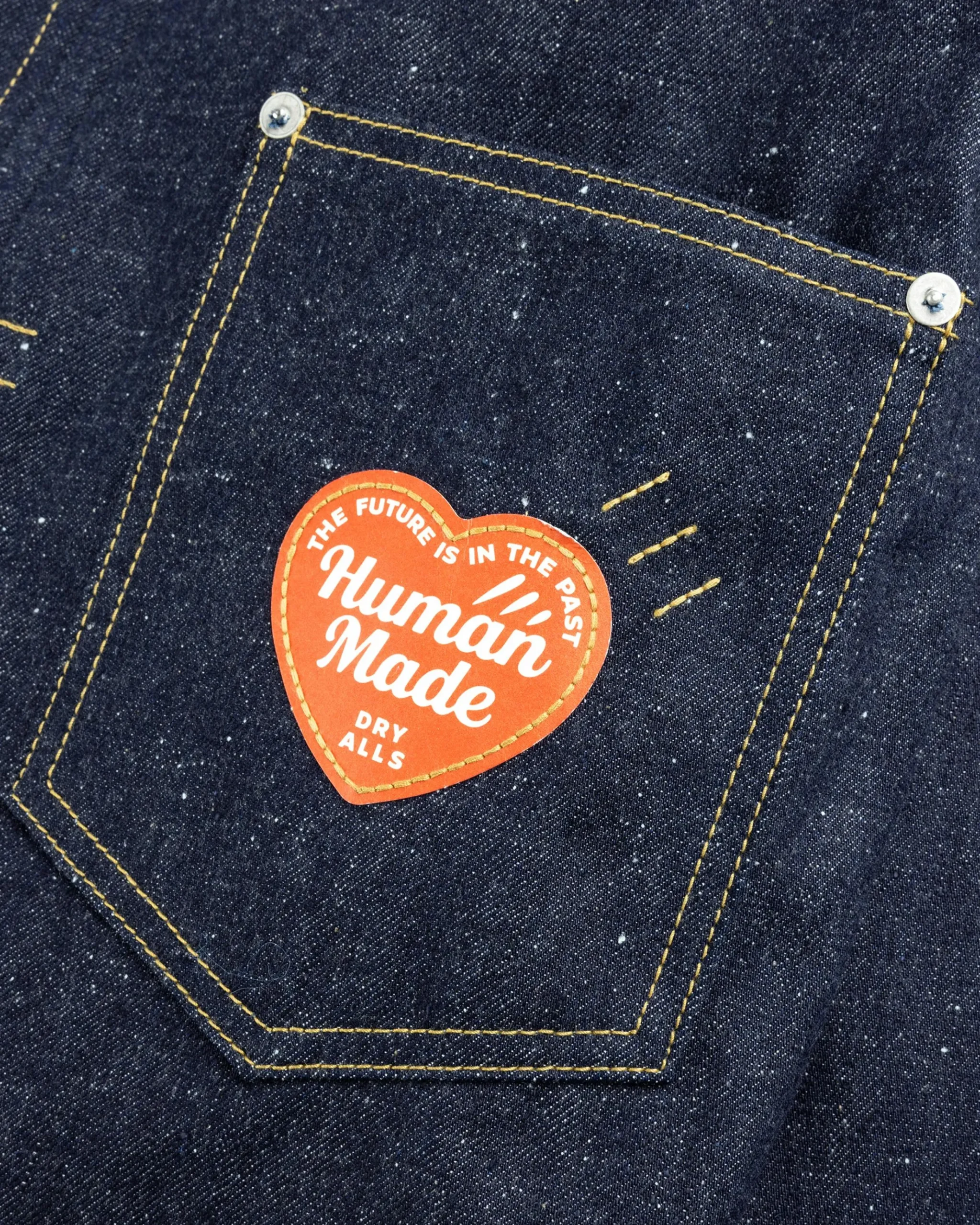 Online Human Made Denim Work Jacket Rigid indigo