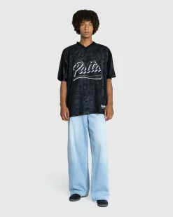 Shop Patta Digi Lobi Mesh Football Jersey black
