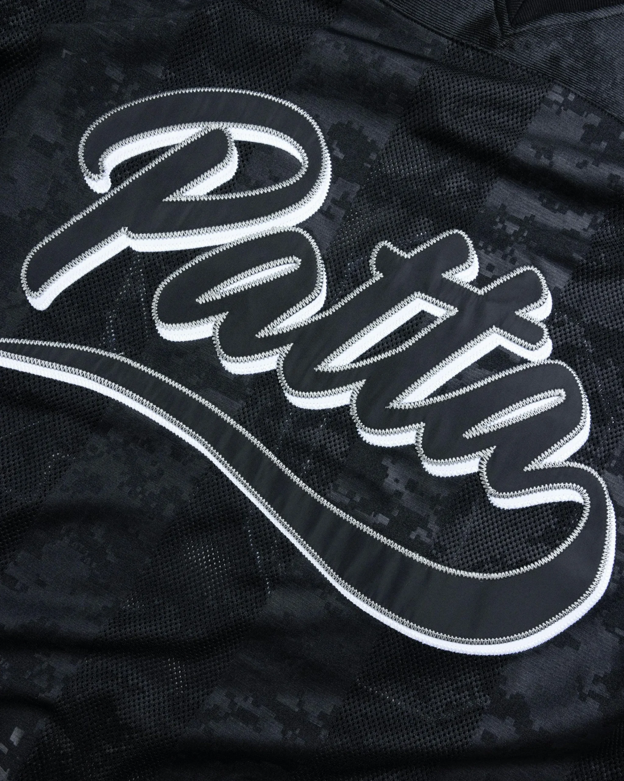 Shop Patta Digi Lobi Mesh Football Jersey black