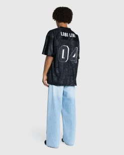 Shop Patta Digi Lobi Mesh Football Jersey black