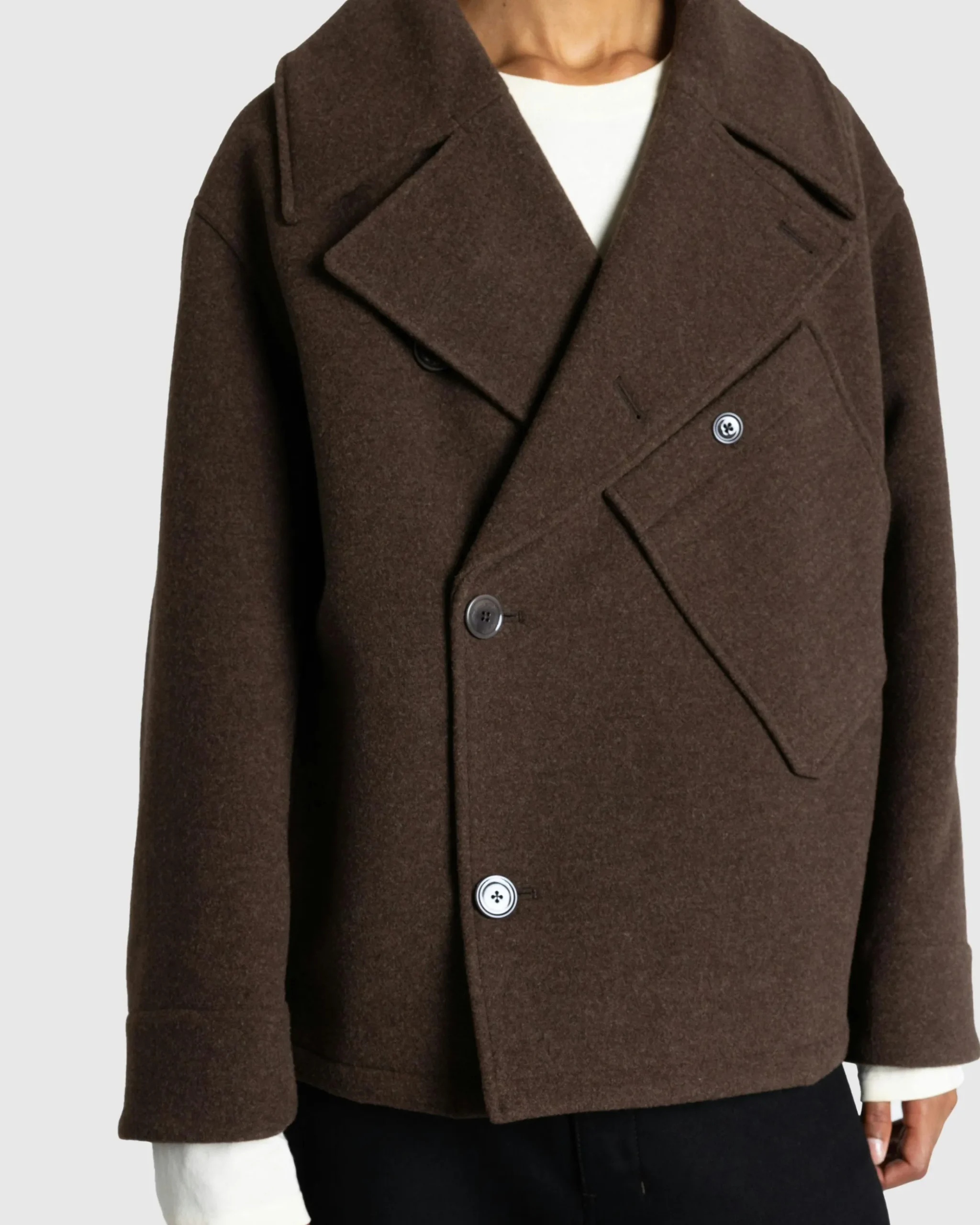Flash Sale Lemaire Dispatch Peacoat Brown Chine brownchine