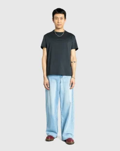 Flash Sale Maison Margiela Distorted Logo T-Shirt Washed Black washedblack/tonalembroidery