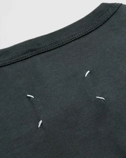 Flash Sale Maison Margiela Distorted Logo T-Shirt Washed Black washedblack/tonalembroidery