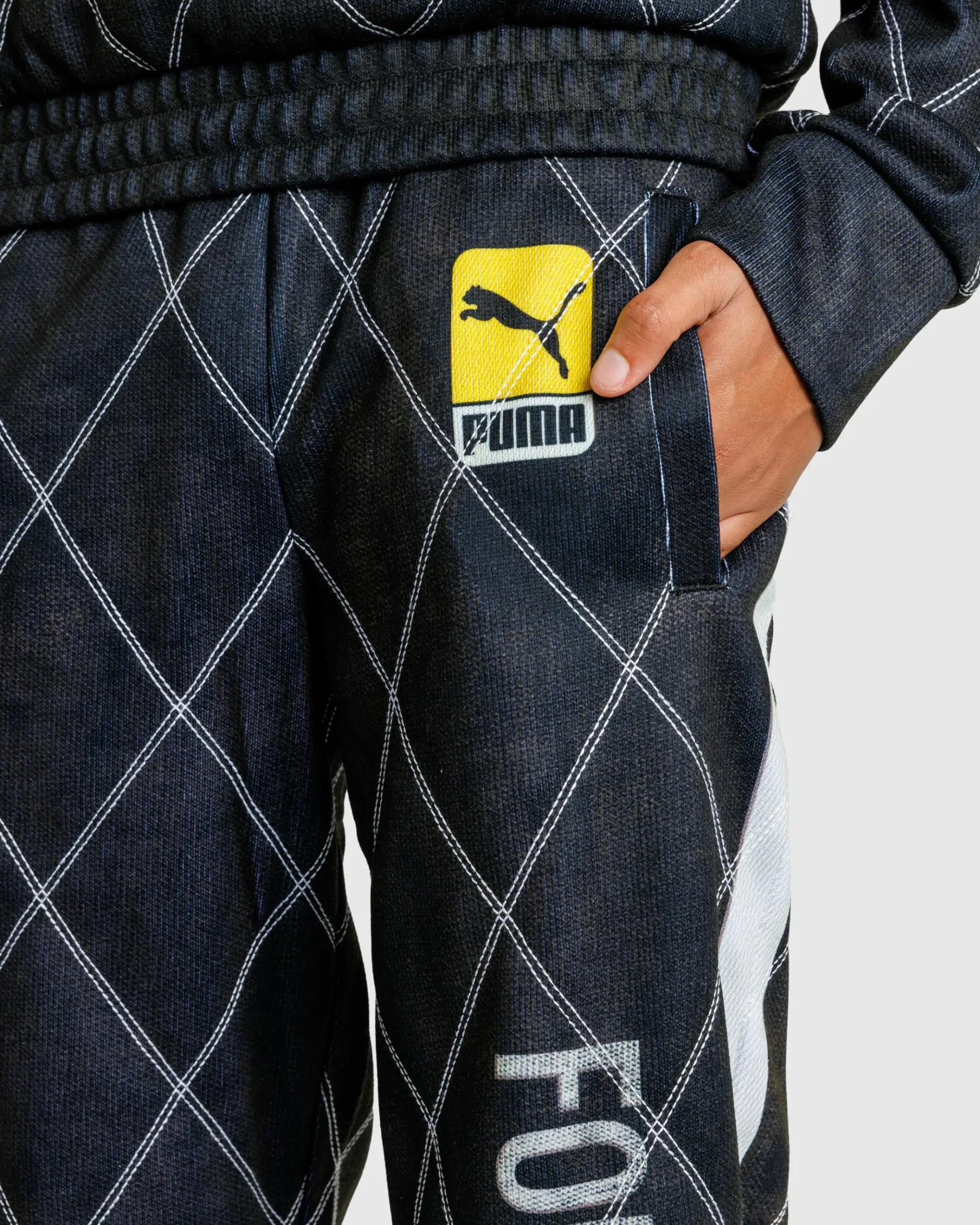 Cheap Puma Distressed Sweatpant Black pumablack