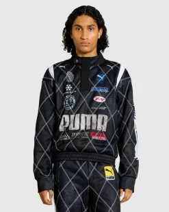 Fashion Puma Distressed Sweatshirt  Black pumablack